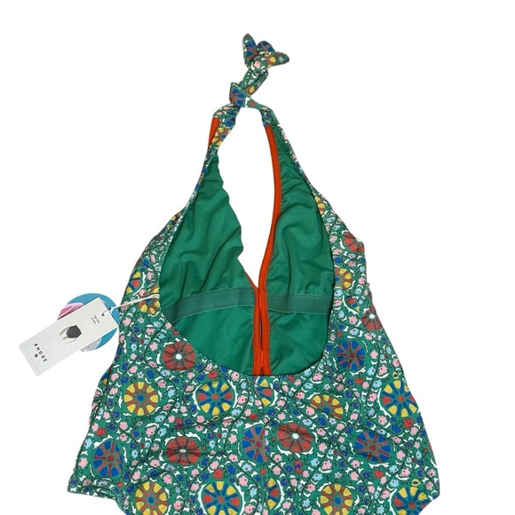 RHODE X TARGET Zinnia Floral Print Halter One Piece Swimsuit WOMEN Size XXL NWT - Picture 8 of 16